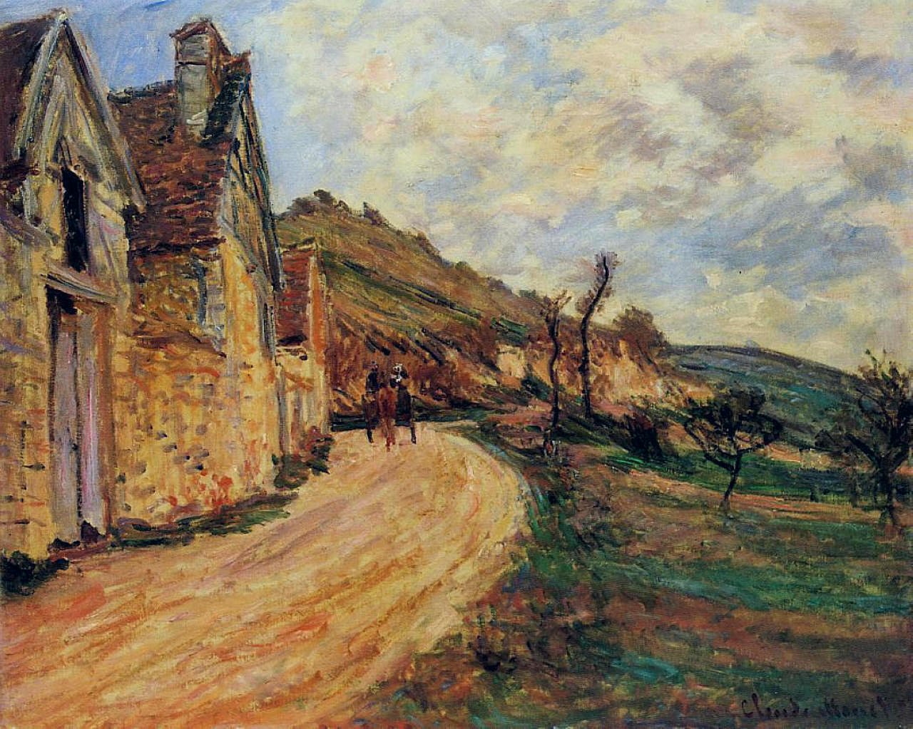 Rocks at Falaise near Giverny (1885) - Claude Monet Tablo