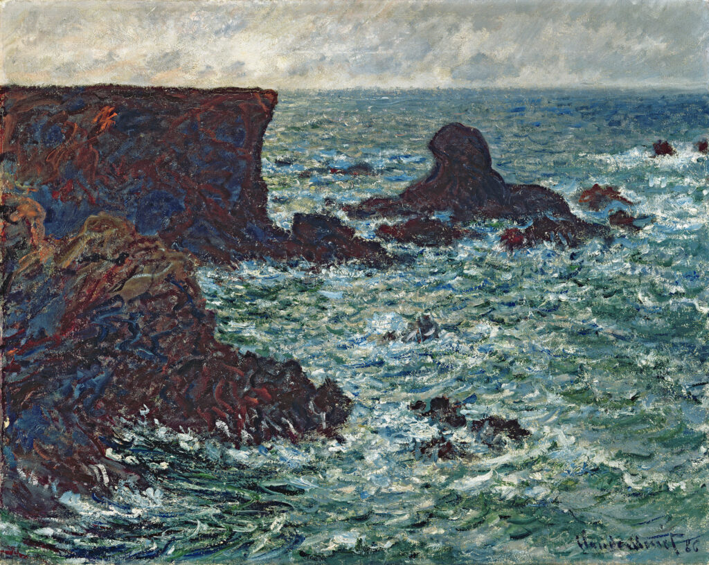 Rocks at Port Coton, the Lion Rock (1886) - Claude Monet Tablo