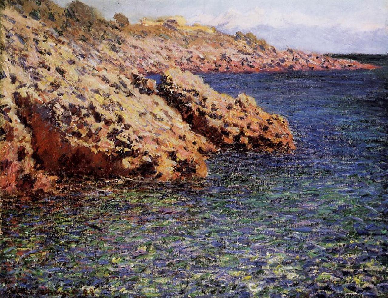 Rocks on the Mediterranean Coast (1888) - Claude Monet Tablo