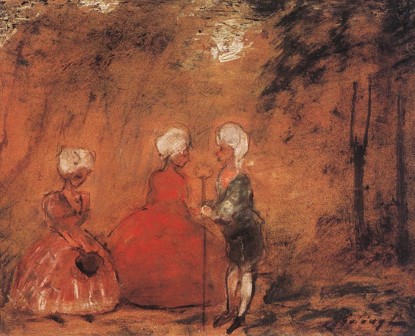Rococo (1904) - Lajos Gulácsy Tablo