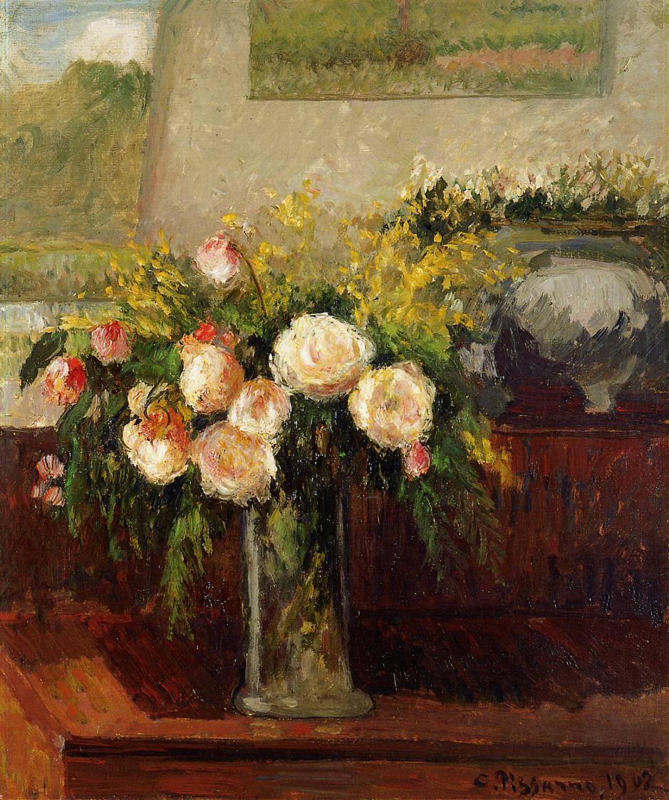 Roses of Nice (1902) - Camille Pissarro Tablo