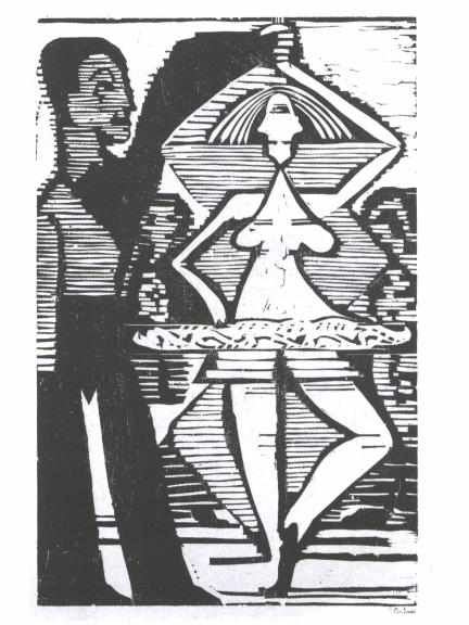 Rotating Dancer - Ernst Ludwig Kirchner Tablo