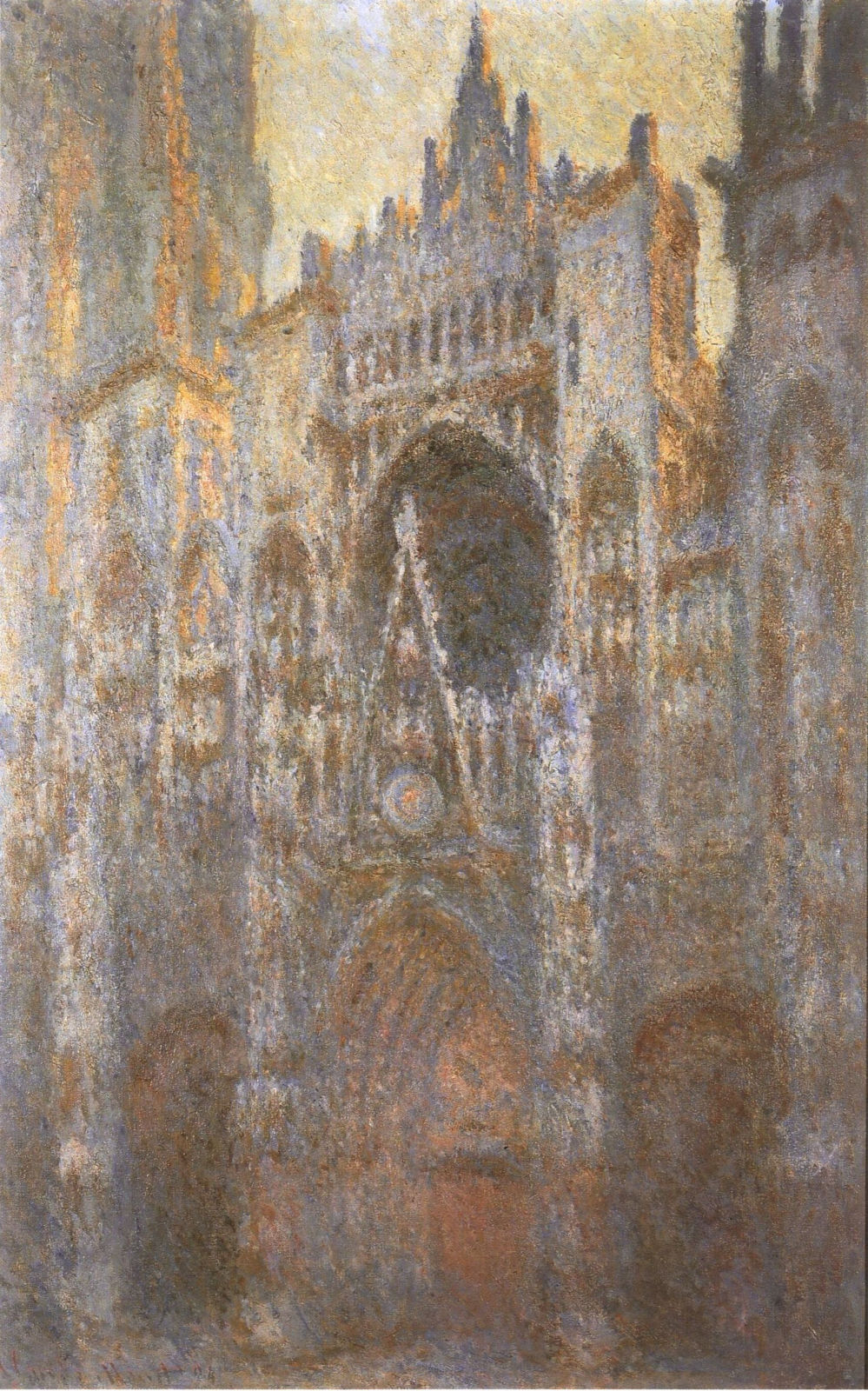 Rouen Cathedral 02 (1894) - Claude Monet Tablo