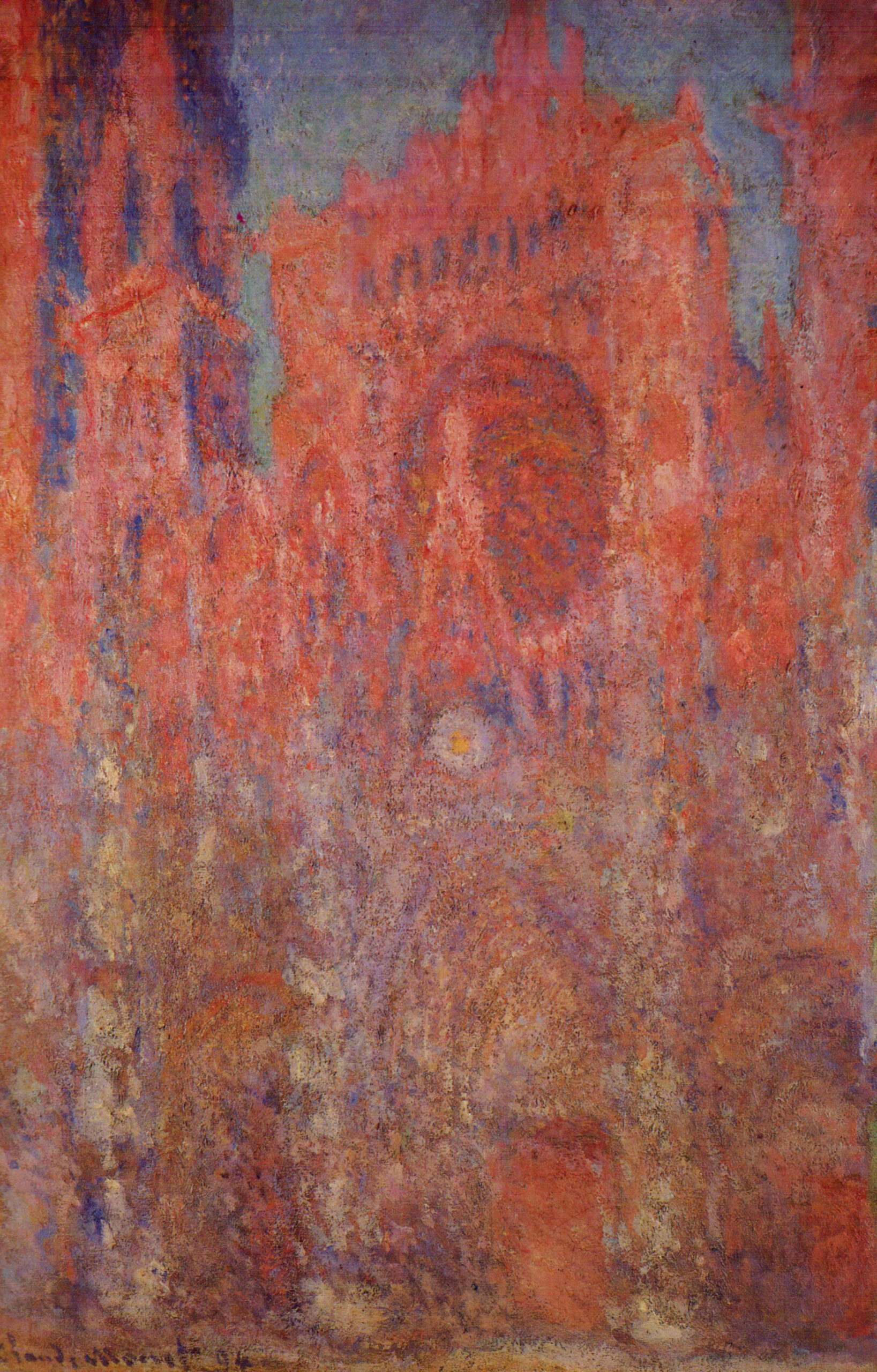 Rouen Cathedral (1894) - Claude Monet Tablo