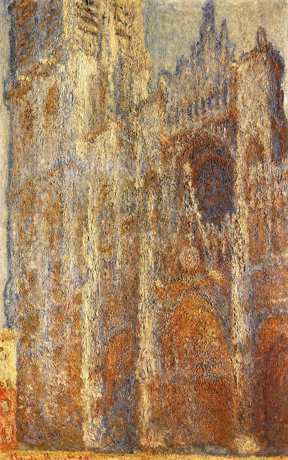 Rouen Cathedral at Noon (1894) - Claude Monet Tablo