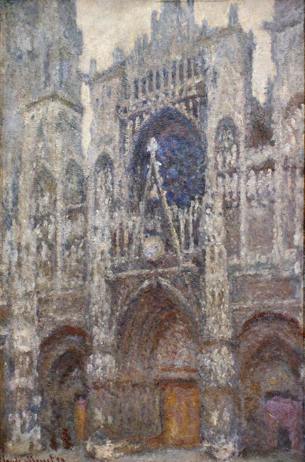 Rouen Cathedral, Grey Weather (1894) - Claude Monet Tablo