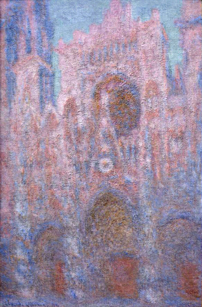 Rouen Cathedral, Symphony in Grey and Rose (1894) - Claude Monet Tablo