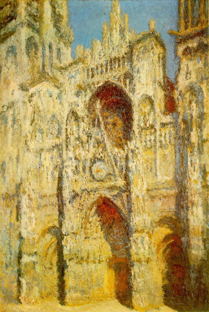 Rouen Cathedral, The Gate and The Tower (1894) - Claude Monet Tablo