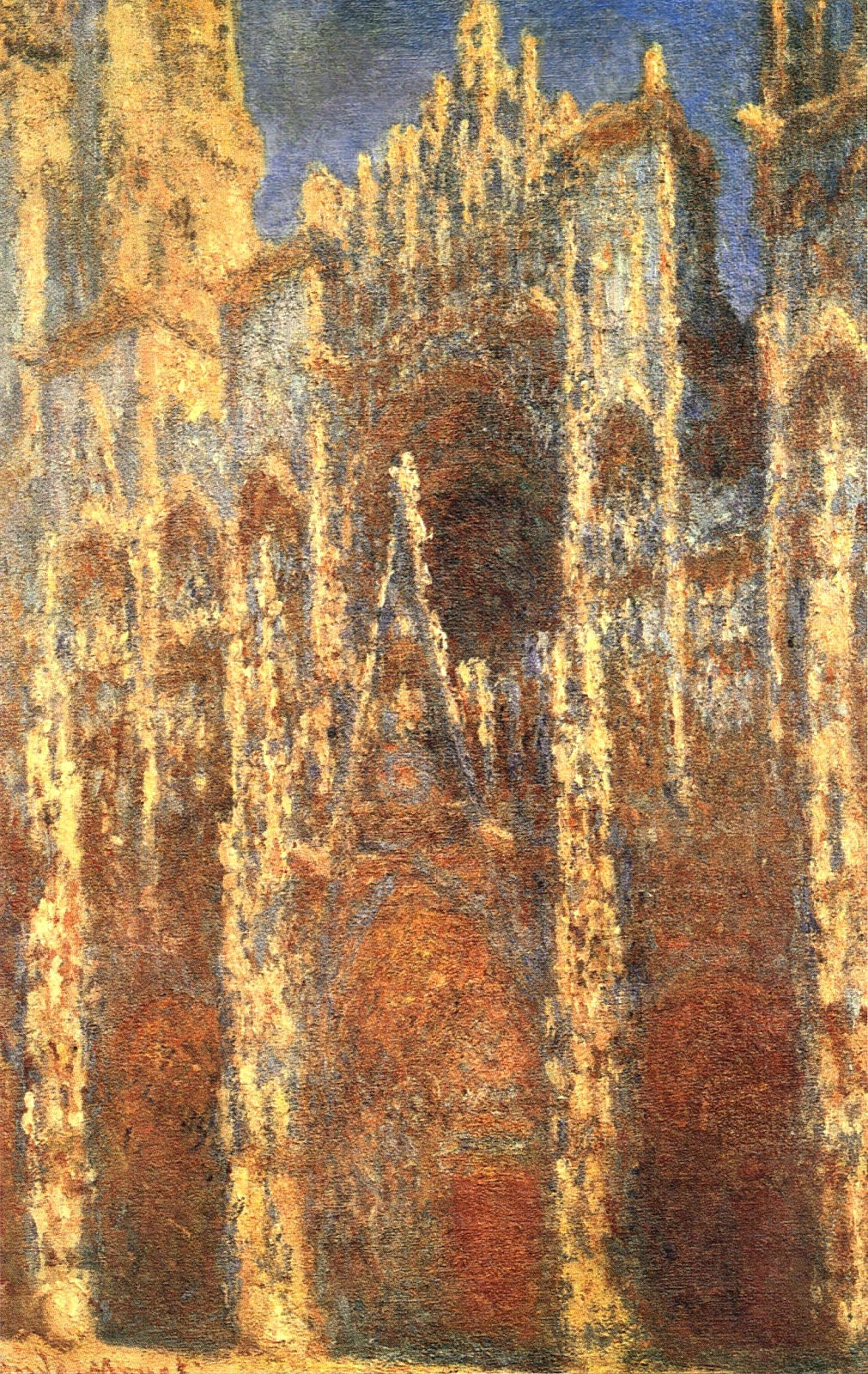 Rouen Cathedral, the Portal (1894) - Claude Monet Tablo