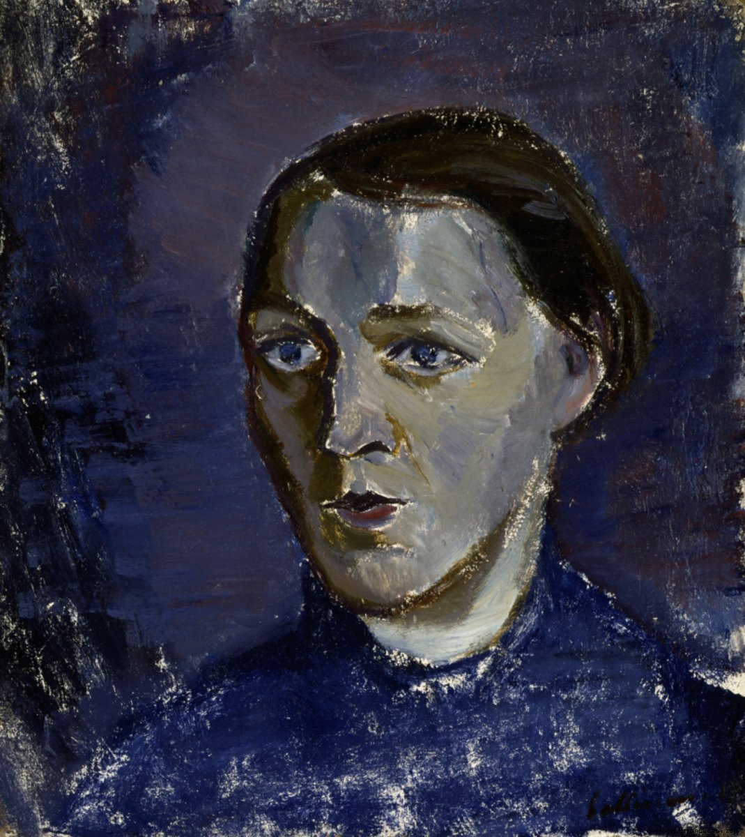 Rouva Kallion Muotokuva (1917) - Tyko Sallinen Tablo