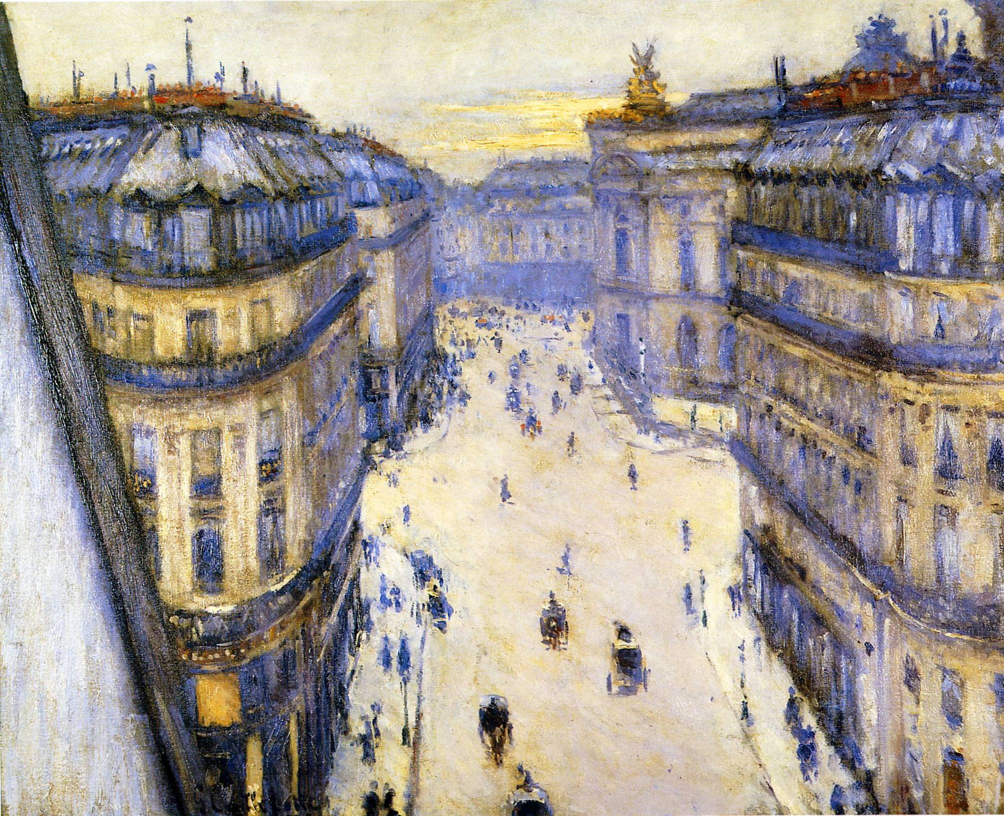 Rue Halevy, Seen from the Sixth Floor (1878) - Gustave Caillebotte Tablo