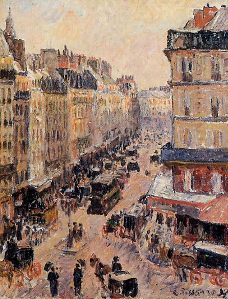 Rue Saint Lazare (1897) - Camille Pissarro Tablo