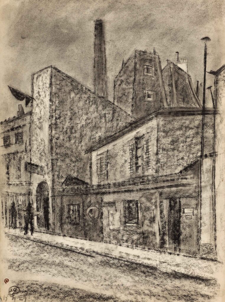 Rue de la Tombe Issoire, Paris (1927) - Mstislav Dobuzhinsky Tablo