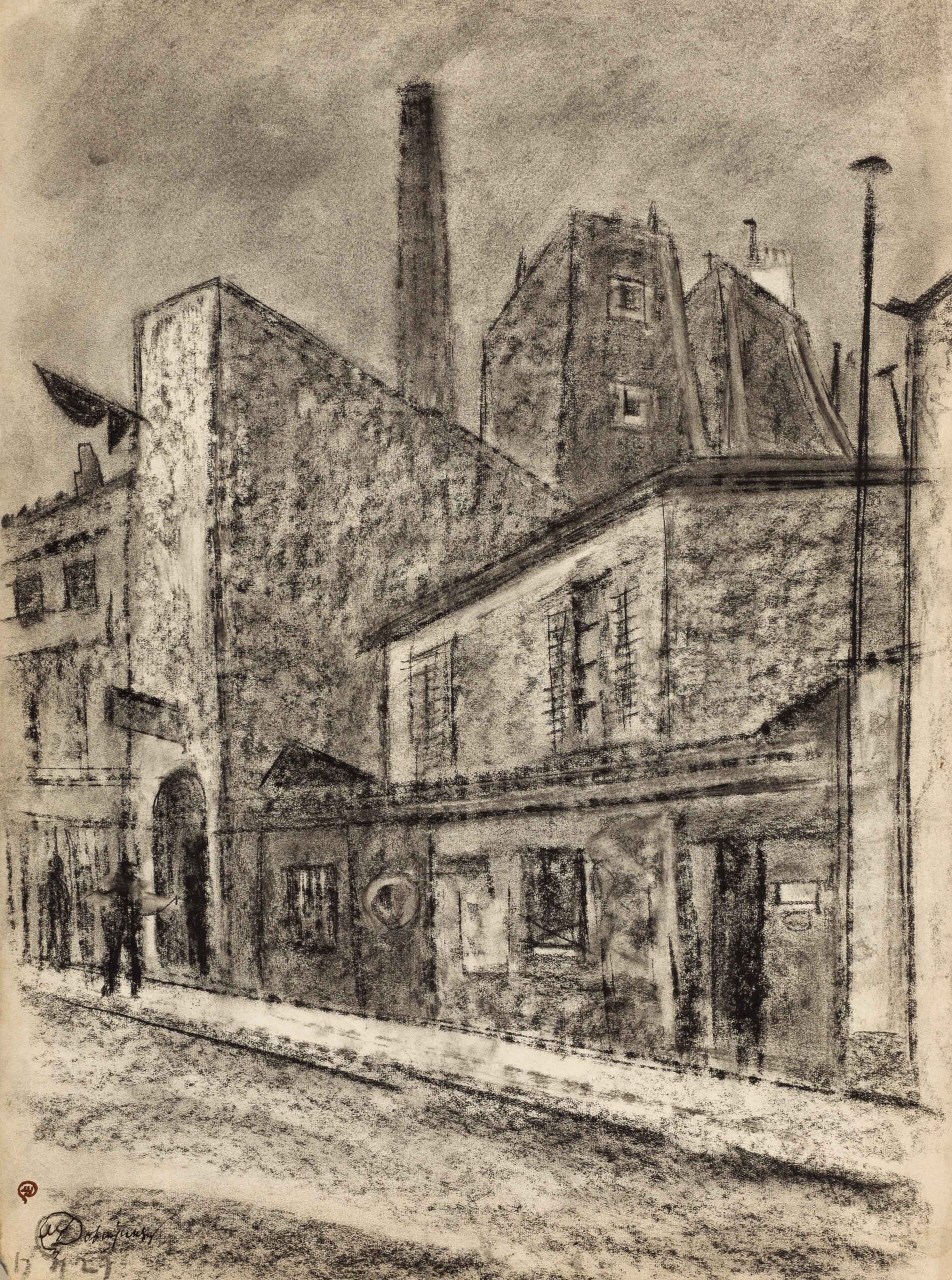 Rue de la Tombe Issoire, Paris (1927) - Mstislav Dobuzhinsky Tablo