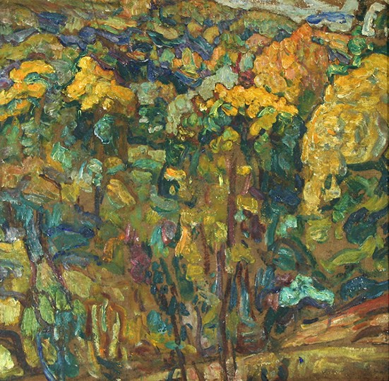 Rural Landscape (1921) - Abraham Manievich Tablo