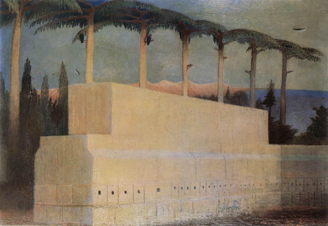 Sacrificial Stone in Baalbek (1907) - Tivadar Kosztka Csontváry Tablo
