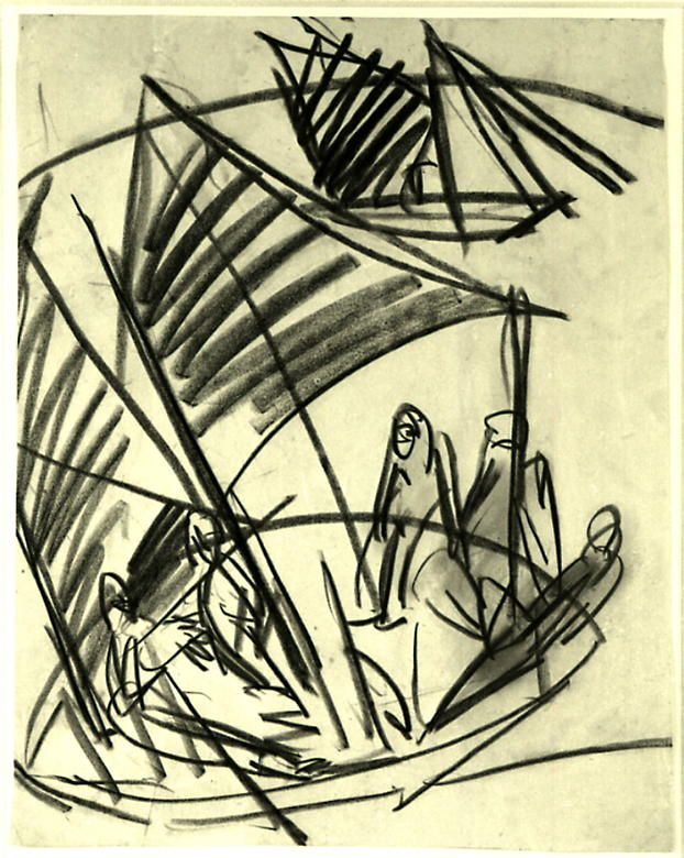 Sailboats at Fehmarn (1914) - Ernst Ludwig Kirchner Tablo