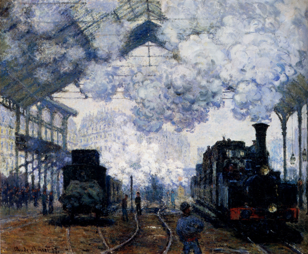 Saint Lazare Station, Exterior (1876) - Claude Monet Tablo