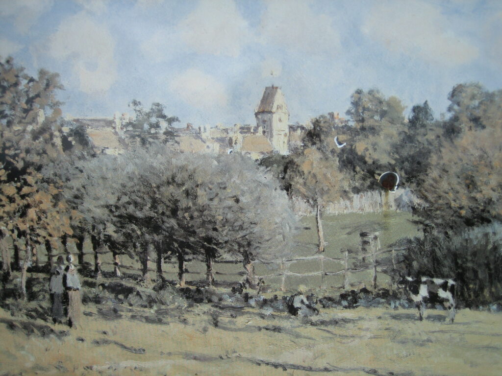 Saint Lubin Church (1886) - Alfred Sisley Tablo
