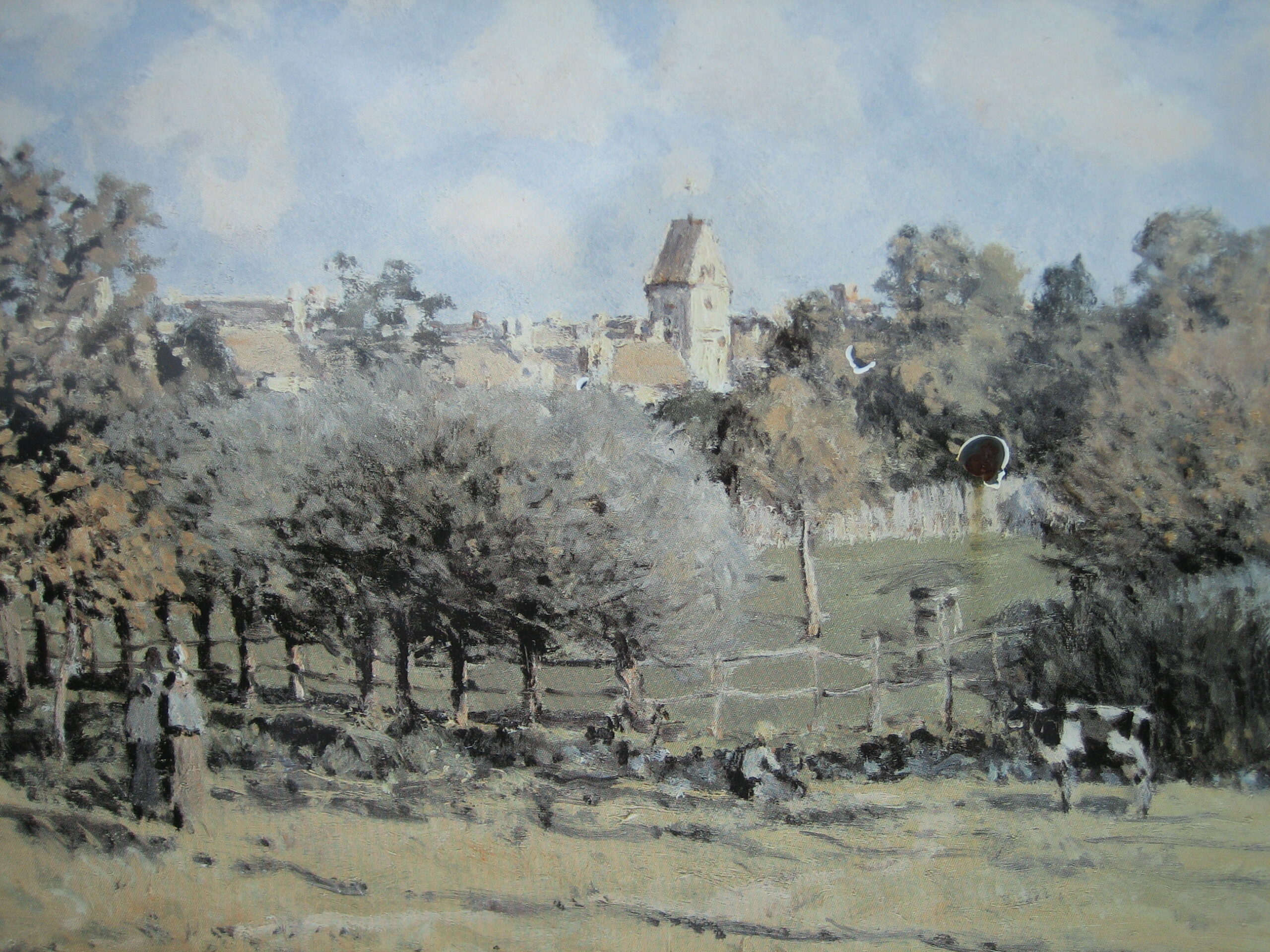 Saint Lubin Church (1886) - Alfred Sisley Tablo