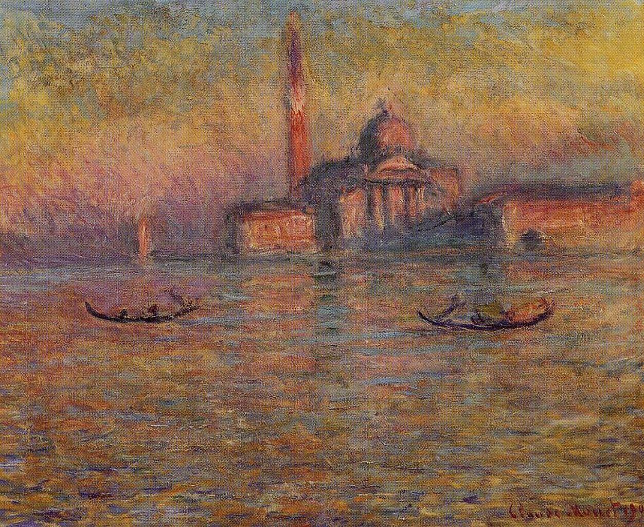 San Giorgio Maggiore 2 (1908) - Claude Monet Tablo