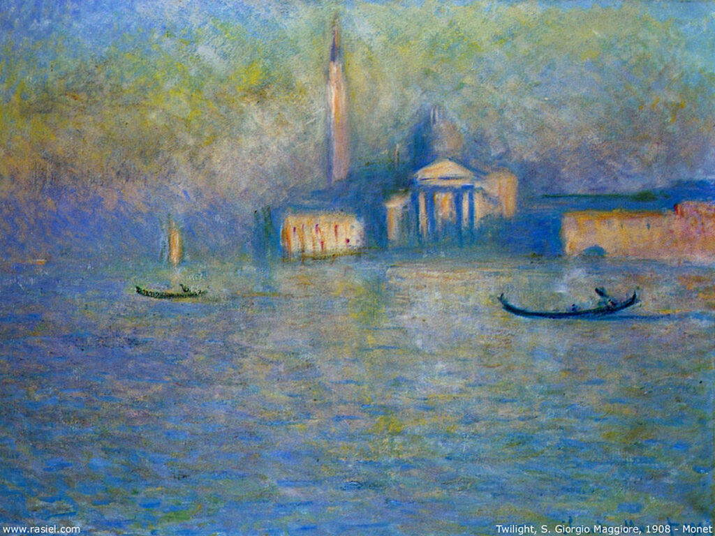 San Giorgio Maggiore, Twilight (1908) – Claude Monet Tablo