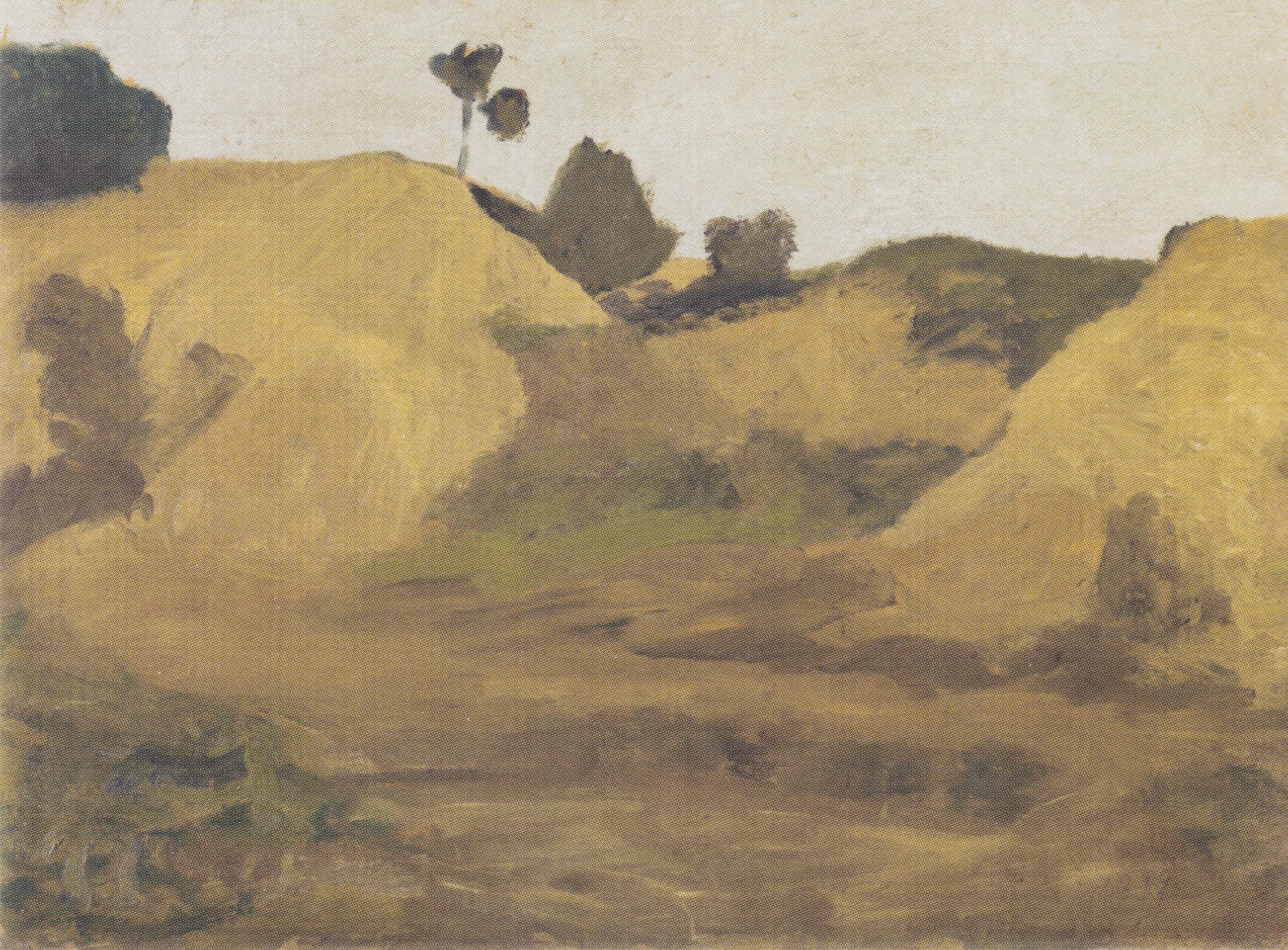 Sand pit at Weyersberg (1899) - Paula Modersohn-Becker Tablo