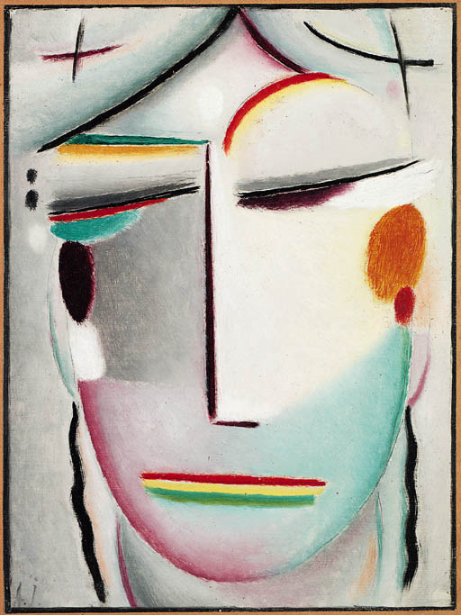 Saviour's Face Distant King Buddha II (1921) - Alexej von Jawlensky Tablo