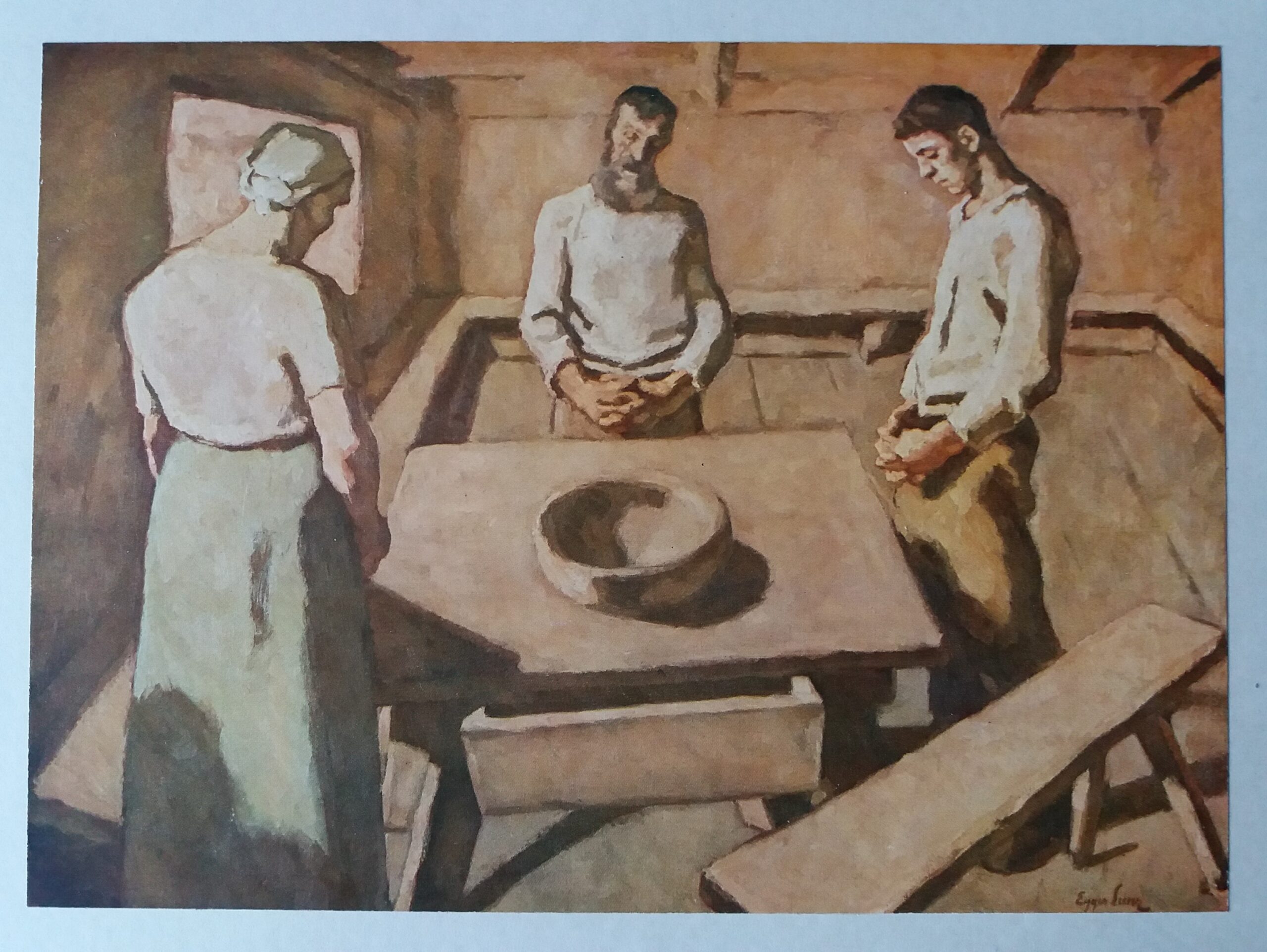 Saying Grace (1923) - Albin Egger-Lienz Tablo