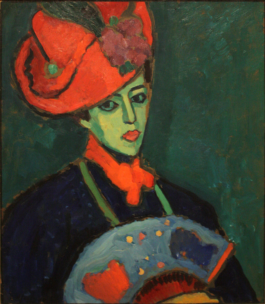 Schokko with Red Hat (1909) - Alexej von Jawlensky Tablo