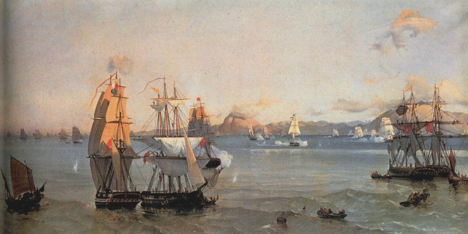 Sea Battle at the Bay of Patrae (1874) - Ioannis Altamouras Tablo