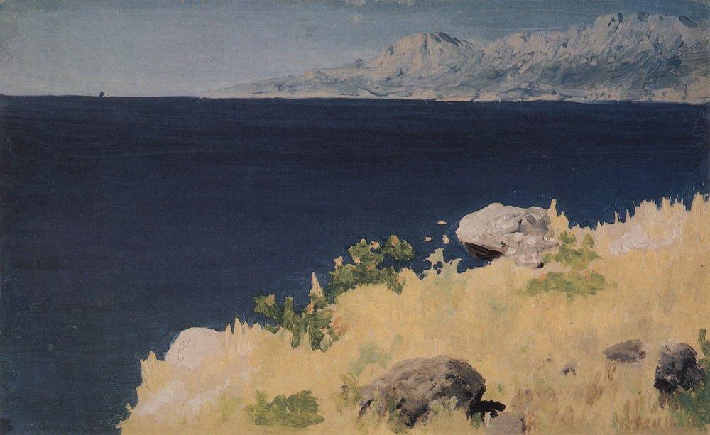Sea coast. Crimea (1890) - Arkhip Kuindzhi Tablo