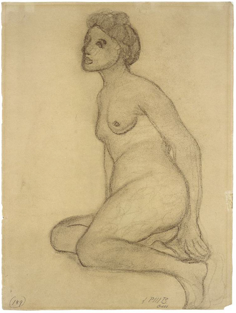 Seated Female Nude (1905) - Paula Modersohn-Becker Tablo