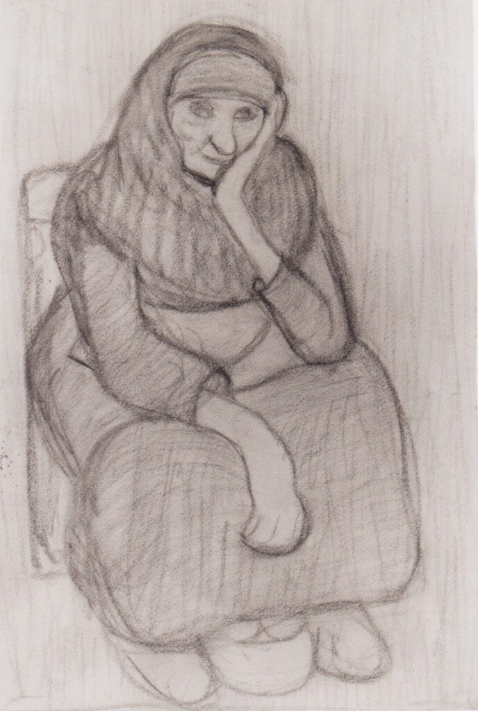 Seated Peasant Woman (1903) - Paula Modersohn-Becker Tablo