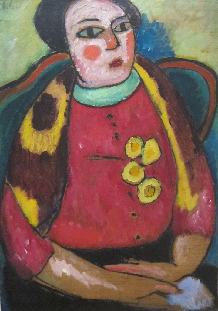 Seated Woman (1911) - Alexej von Jawlensky Tablo