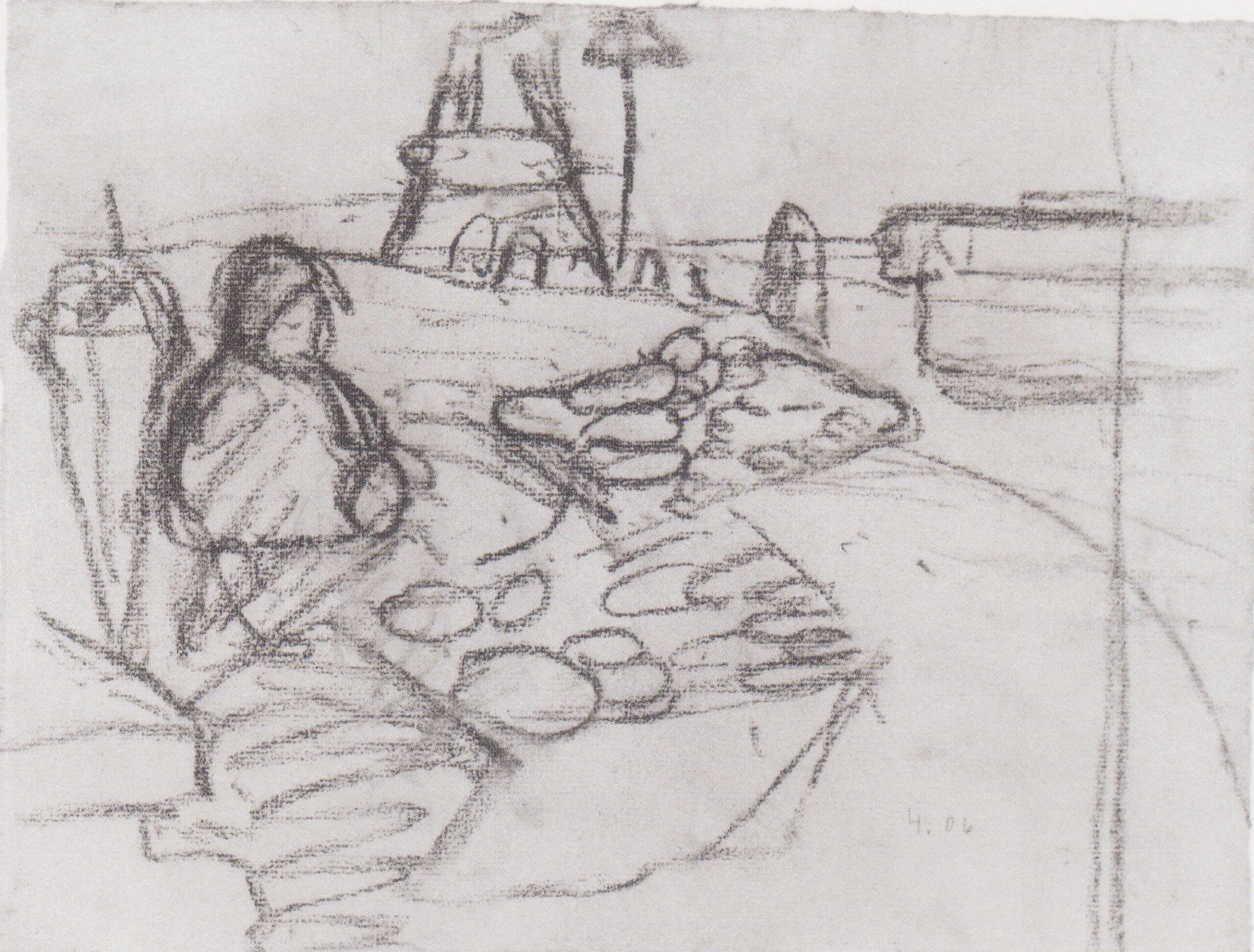 Seated Woman in market stalls (1906) - Paula Modersohn-Becker Tablo