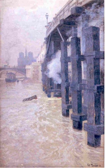 Seine (1890) - Frits Thaulow Tablo