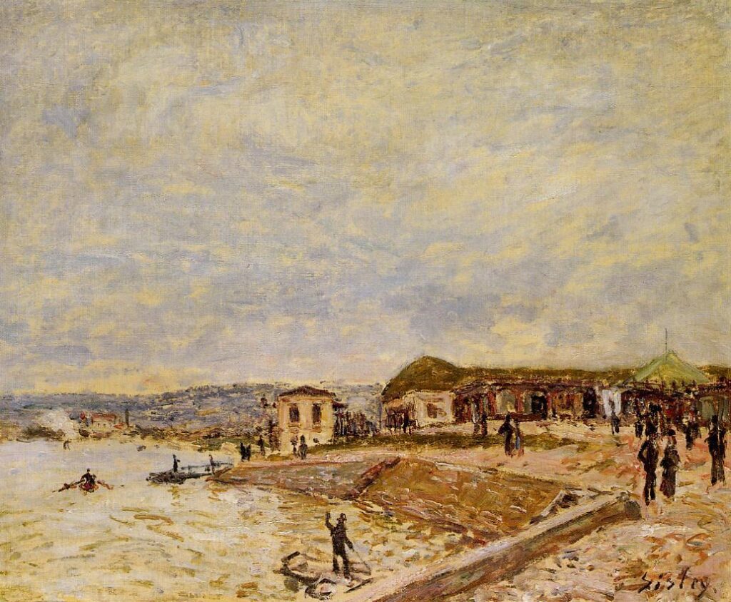 Seine at Daybreak (1878) - Alfred Sisley Tablo