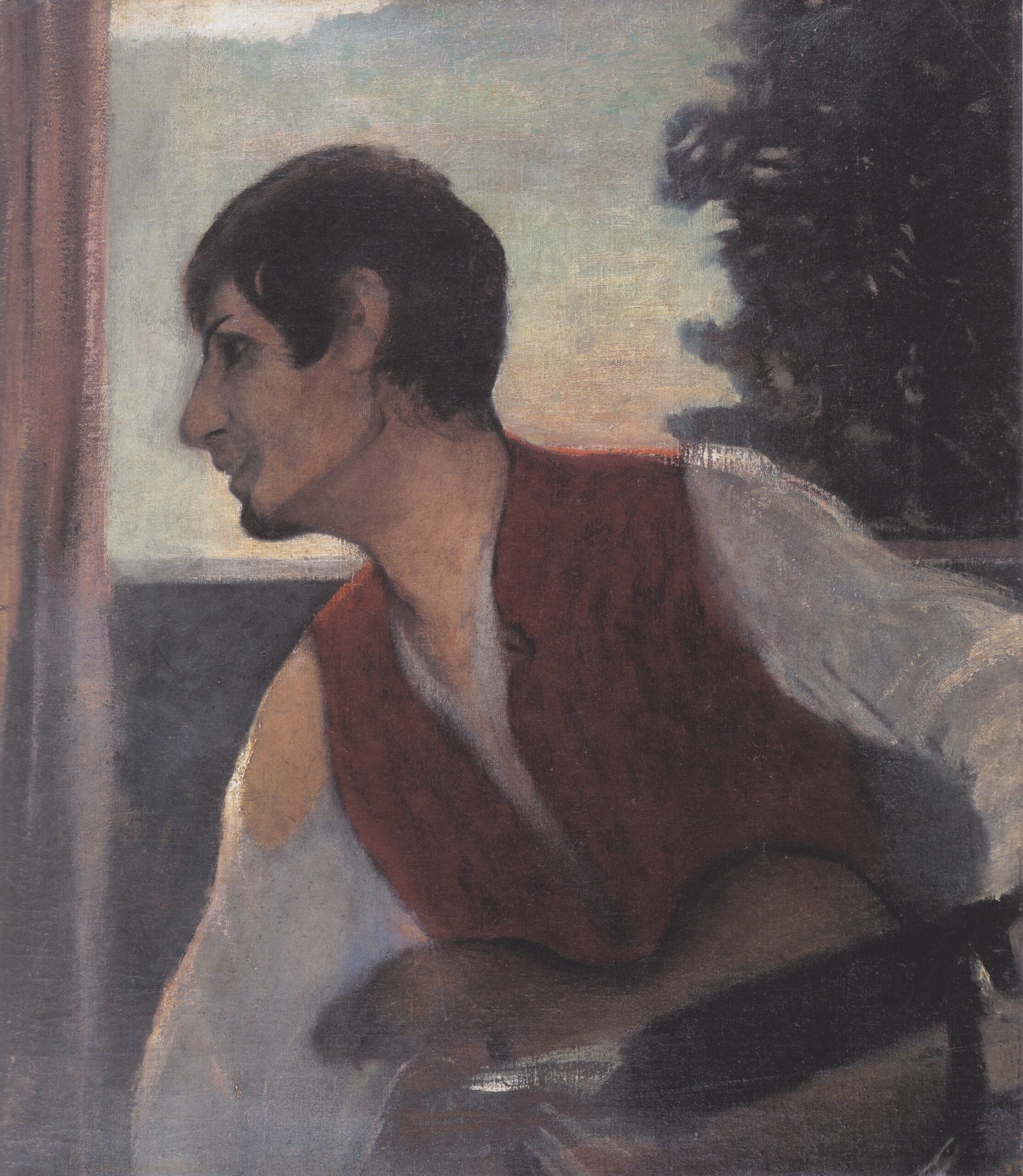 Selbstbildnis Mit Gitarre - Otto Mueller Tablo