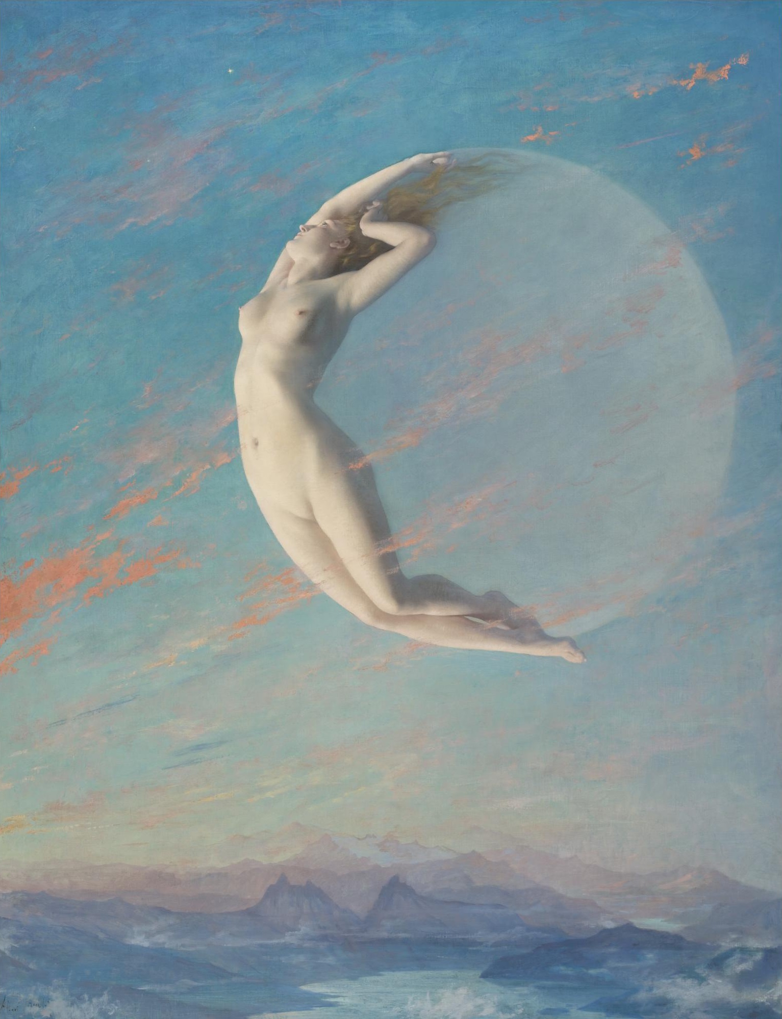 Selene (1880) - Albert Aublet Tablo