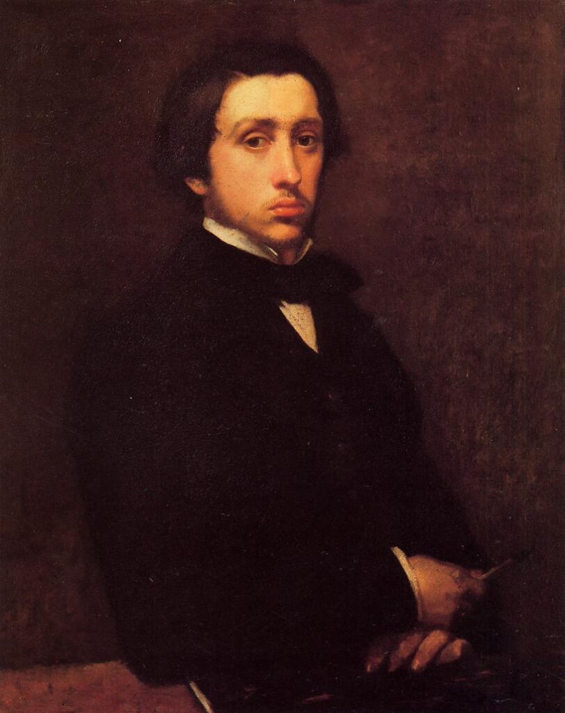 Self Portrait (1855) - Edgar Degas Tablo