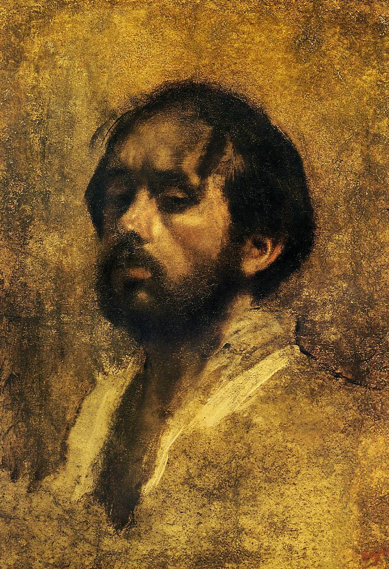 Self Portrait (1863) - Edgar Degas Tablo