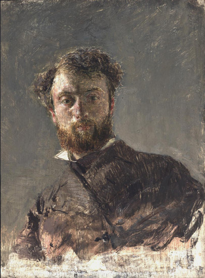 Self Portrait (1878) - Antonio Mancini Tablo