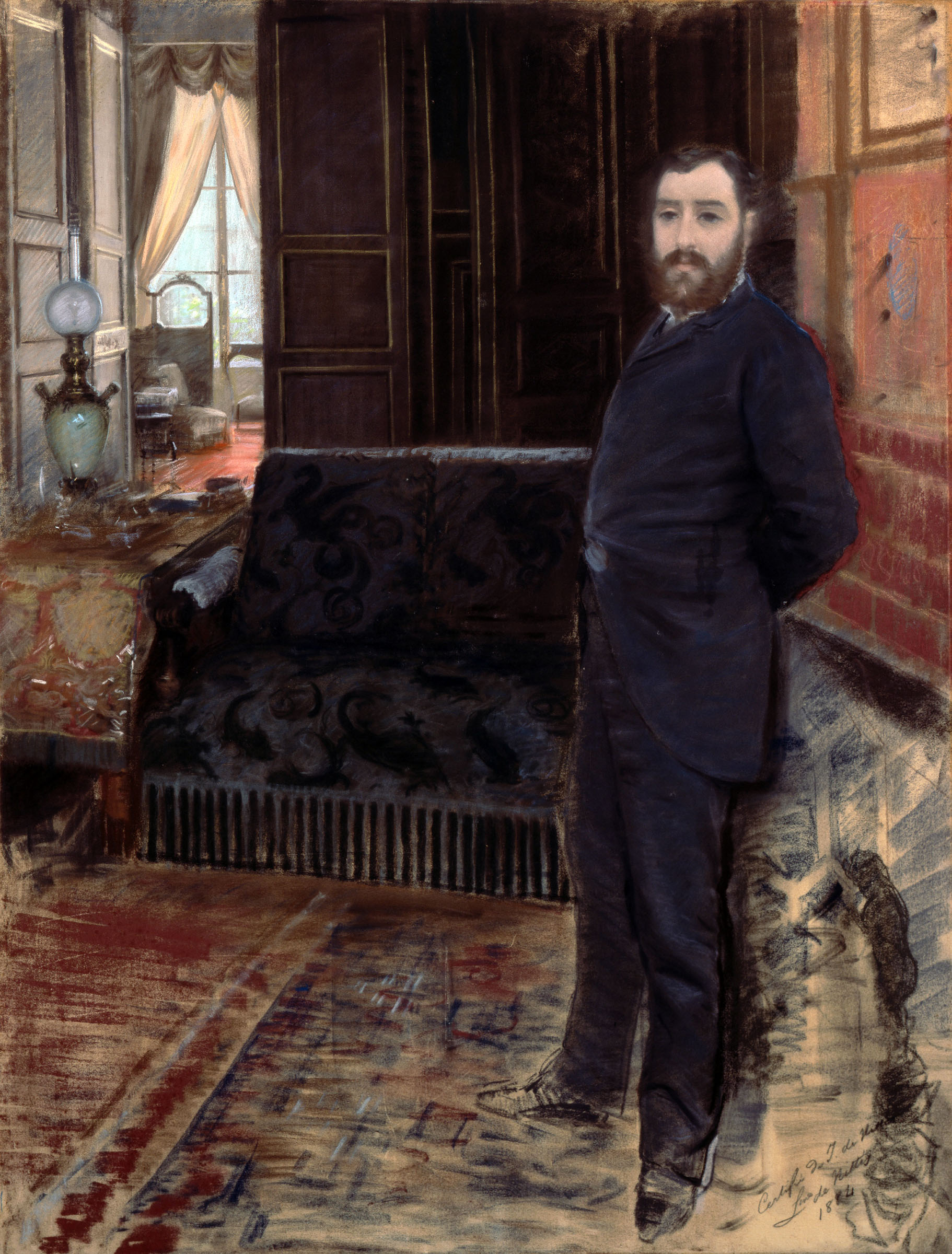 Self Portrait (1883) - Giuseppe De Nittis Tablo