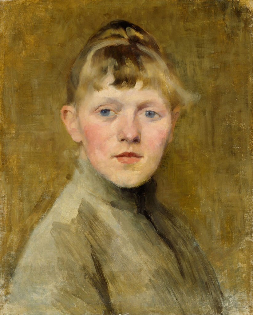 Self Portrait (1885) - Helene Schjerfbeck Tablo