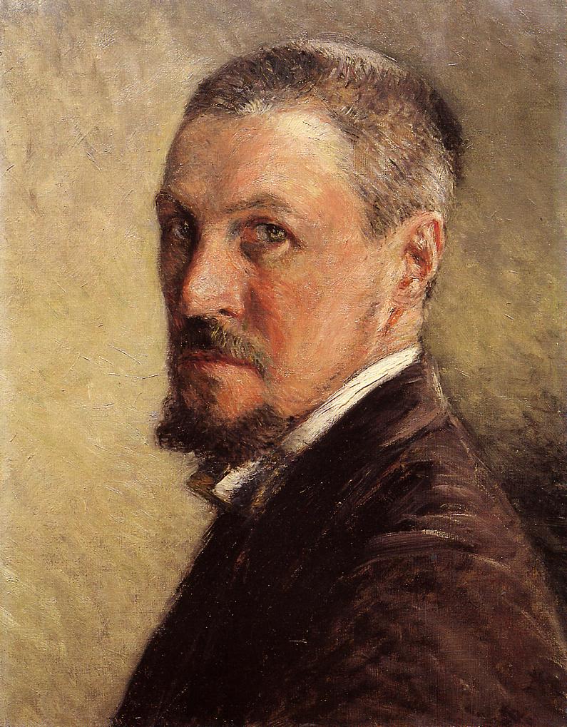 Self Portrait (1888) - Gustave Caillebotte Tablo