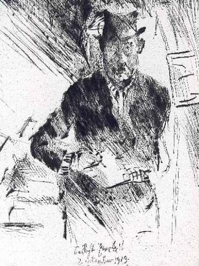 Self Portrait (1919) - Lovis Corinth Tablo