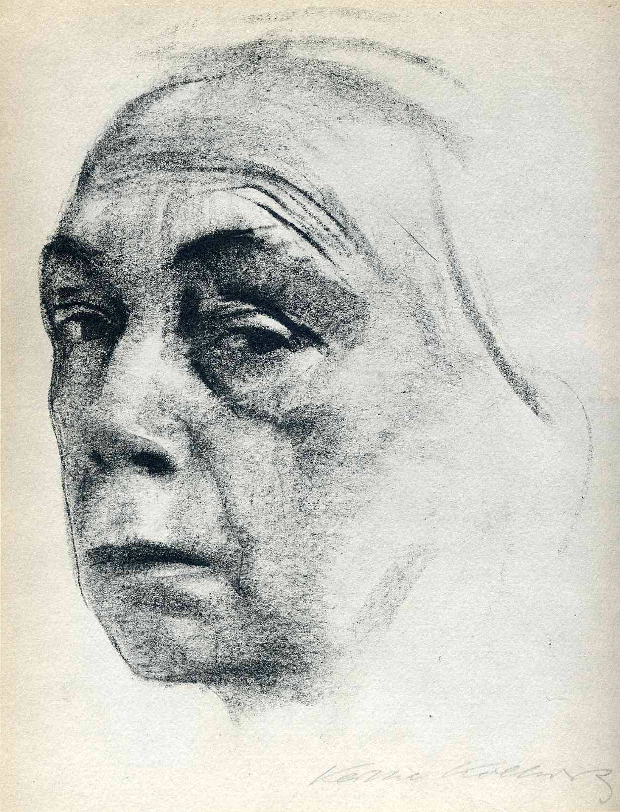 Self Portrait (1924) - Käthe Kollwitz Tablo