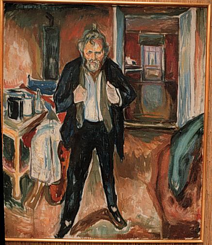 Self Portrait (in distress) (1919) - Edvard Munch Tablo