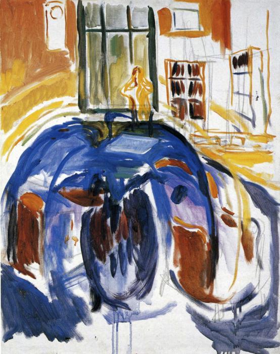 Self Portrait During Eye Disease II. (1930) - Edvard Munch Tablo